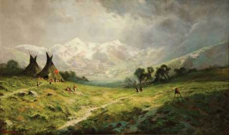 Ransom G. Holdredge. Sioux Camp in the Rocky Mountains